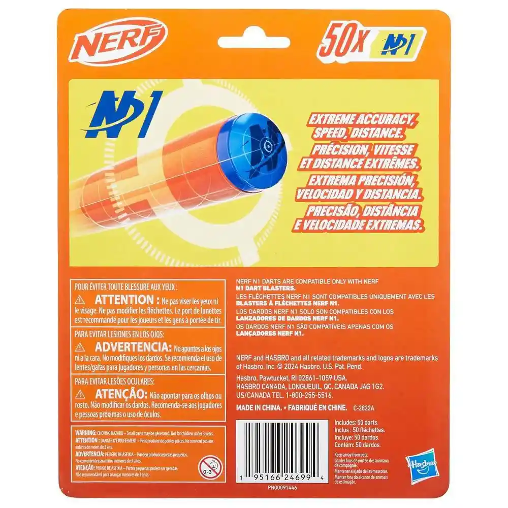 Dardos N Series 50 Unidades Nerf