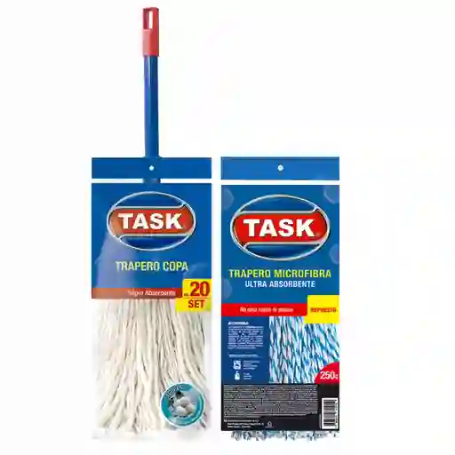 Task Trapero Algodón Con Repuesto No. 20