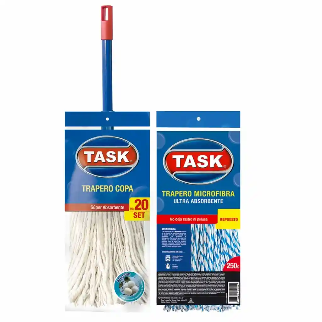 Task Trapero Algodón Con Repuesto No. 20