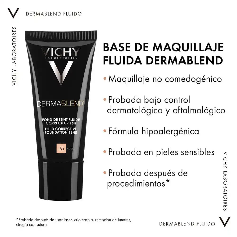 Vichy Base de Maquillaje Fluido Dermablend Tono 45