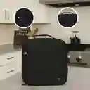 Lonchera Con Bolsillo en Frente Negro Miniso