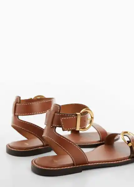 Sandalias Isla Cuero Talla 41 Mujer Mango