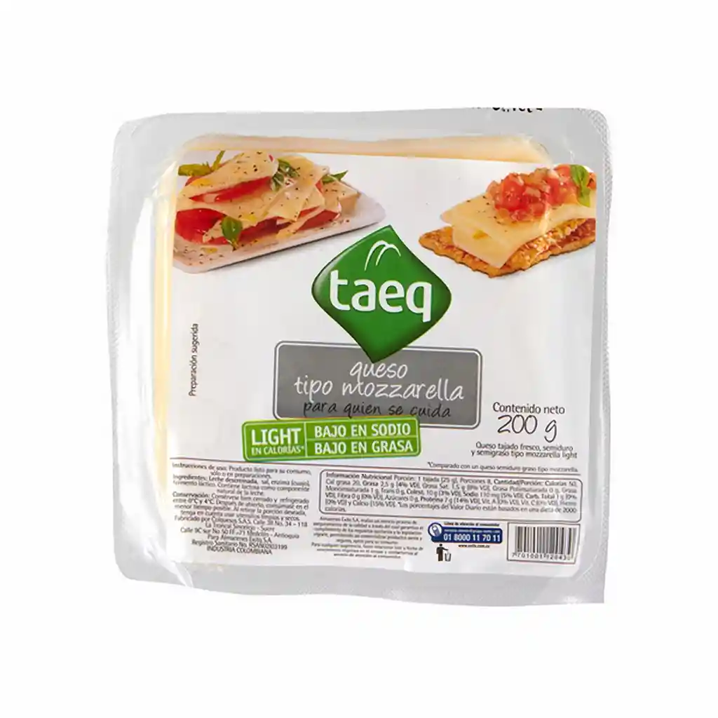 Taeq Queso Mozzarella Light