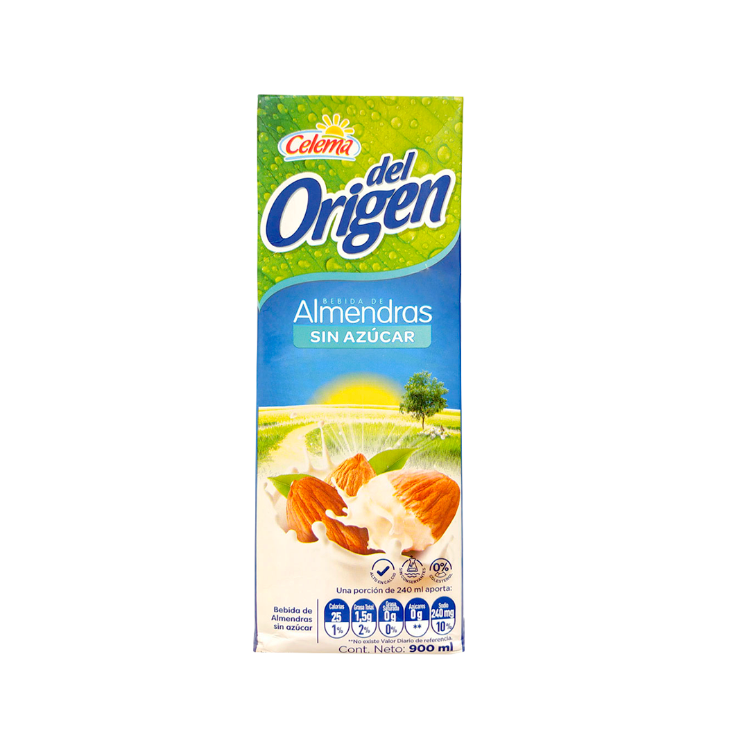 Celema Bebida de Almendras sin Azúcar del Origen 900 ml
