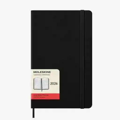 Moleskine Agenda Diaria Negro Grande Hc 2026