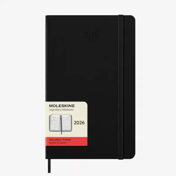 Moleskine Agenda Diaria Negro Grande Hc 2026