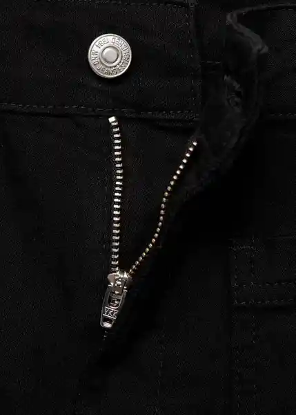 Jean Alex Tejano Negro Talla 44 Mujer Mango