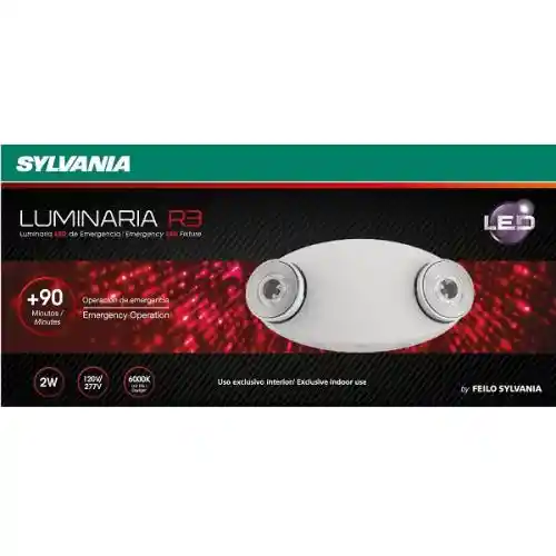 Sylvania Luminaria Led Emergencia R3 2 X 1w 120 - 277 V