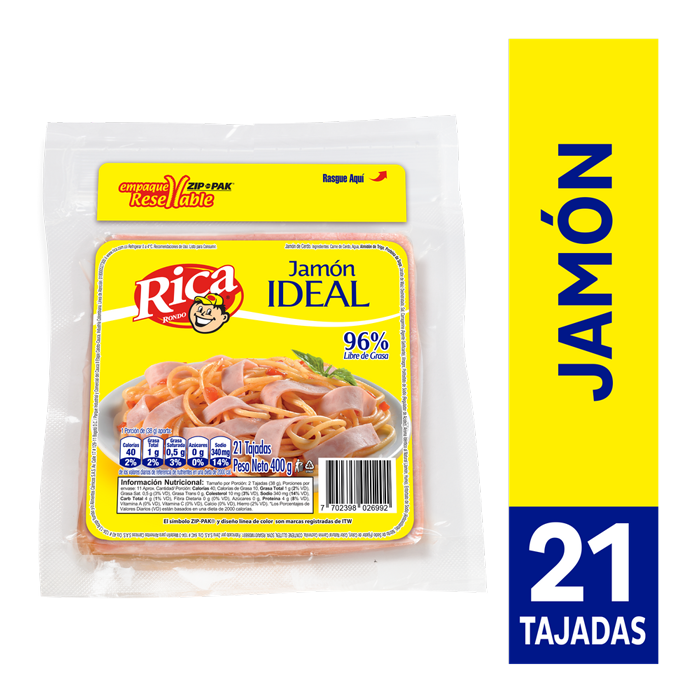3 x Jamon Ideal 400 g