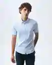 Camisa Hombre Azul Talla M 811G000_AZU133920 Americanino