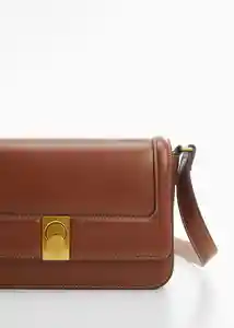 Bolso M Luxor Cuero Talla 99 Mujer Mango