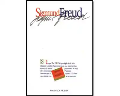 Obras Completas de Sigmund Freud Tomo Iii Ensayos Del 20 Al 25