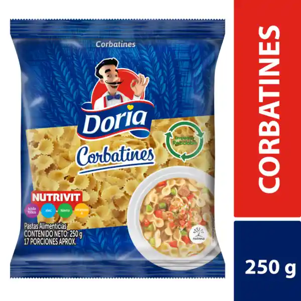 Doria Pasta Corbatines Clásico