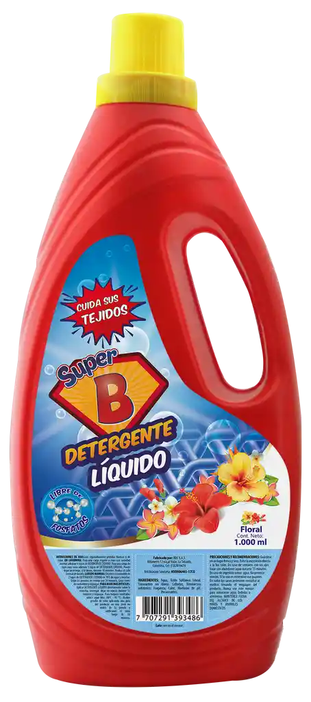 Super B Detergente Líquido Aroma Floral