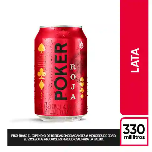 Cerveza Poker Roja Lta 330ml