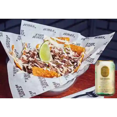 Combo Loaded Nachos + Club Colombia Dorada 330ml