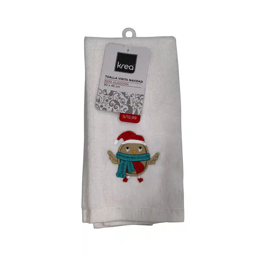 Toalla de Manos Navidad Búho Krea