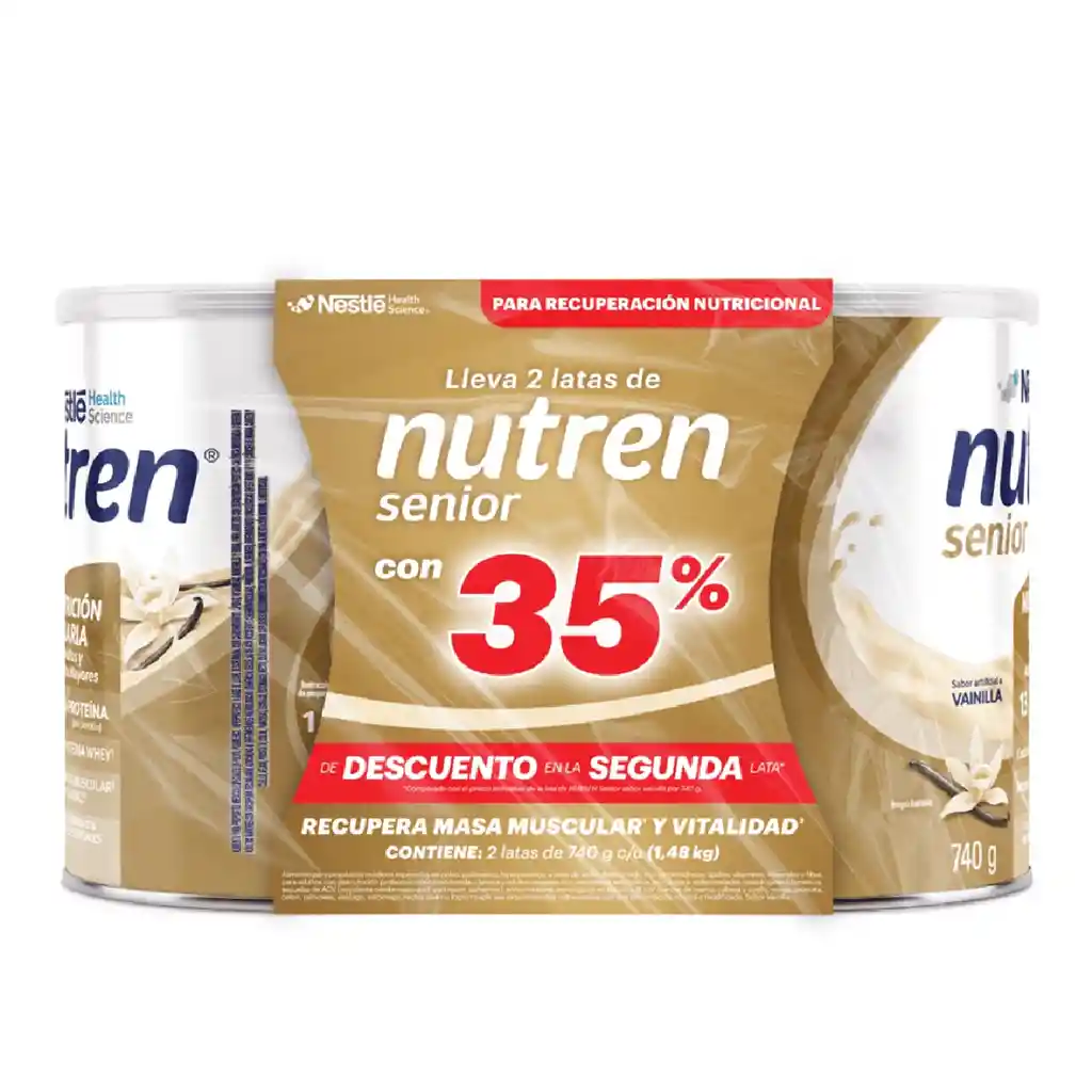 Nutren Senior Vainilla X 2 Und 35% de Descuento en La Segunda Lata