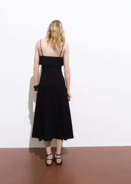 Vestido Nicola Negro Talla XS Mujer Mango