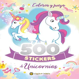 500 Stickers Unicornios Guadal