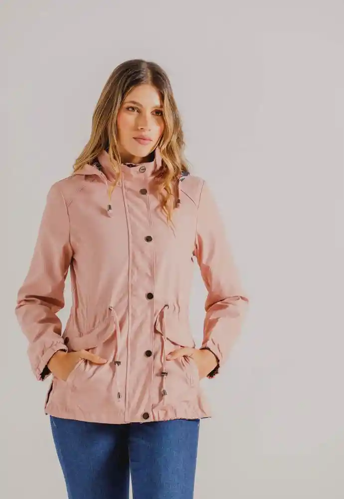Chaqueta Reversible L-rosado