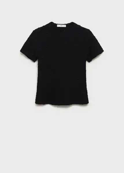 Camiseta Nora Negro Talla S Mujer Mango