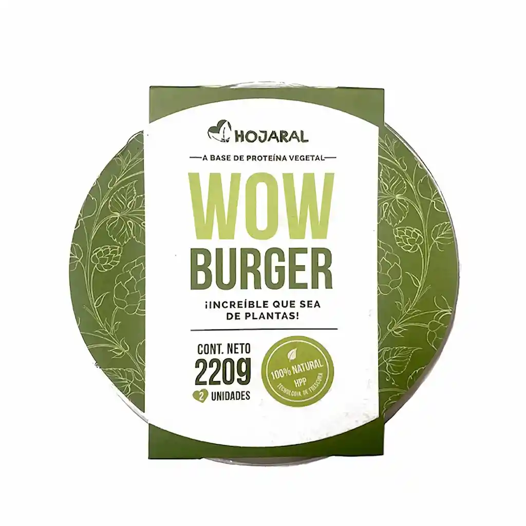 El Hojaral Wow Burger 100 % Natural