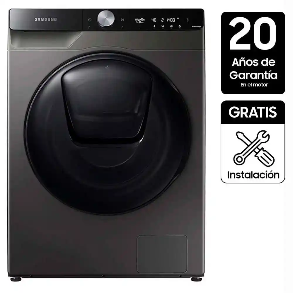 Lavadora Secadora Samsung Eléctrica Wd12t754dbx/co Inox