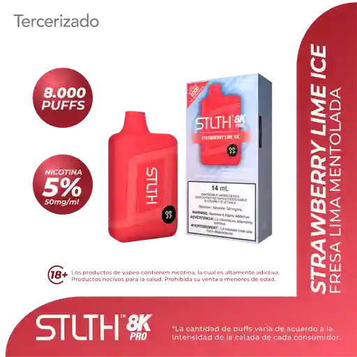 STLTH 8K Vape - Strawberry Lime Ice- 8000 puff (5%)