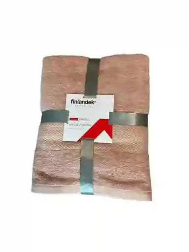 Setx2 Pzas Toalla Baño Finlandek Toacotton8