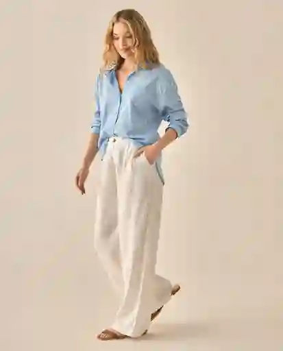 Pantalón Crudo Novia Claro Talla 8 433G015 Esprit