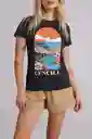 Camiseta Manga Corta Standard Fit High Road Mujer Talla L Oneill