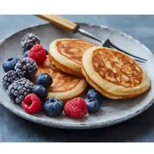 Pancakes Tradicionales con Syrup Sin Azúcar