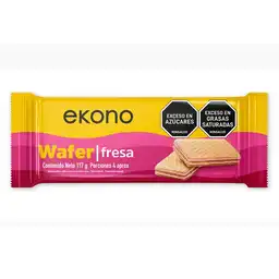 Galleta Wafer Taco Fresa Ekono