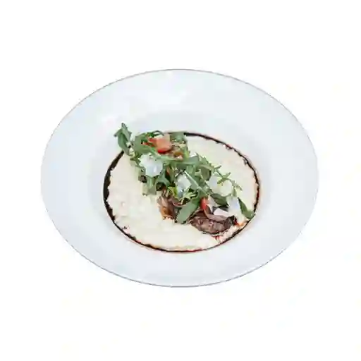 Risotto de queso y lomo
