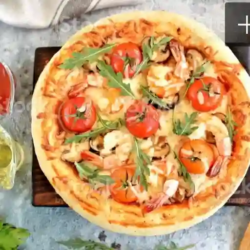 Pizzetta de Camarones Queso Mozzarella