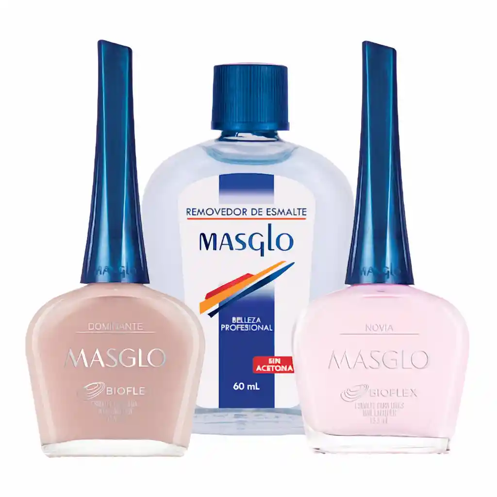 Masglo masglo kit novia removx60+base+esmal+brillo
