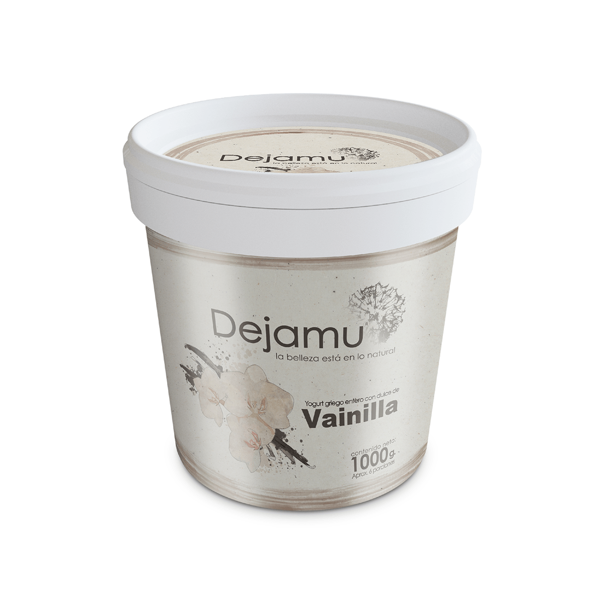 Dejamu Yogurt Griego Entero con Dulce de Vainilla 1000 g