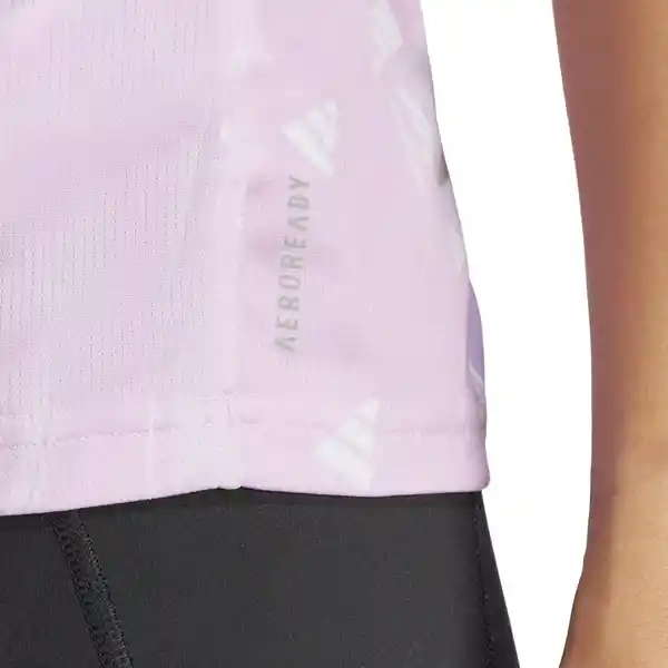 Adidas Camiseta Run It Bl Tee Para Mujer Morado Talla XS