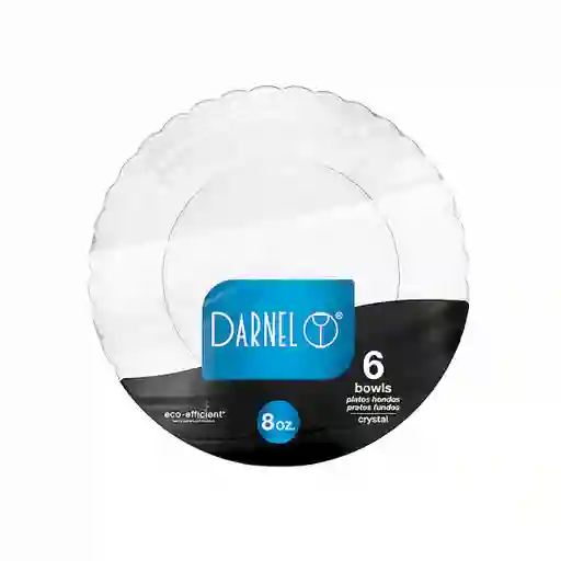 Darnel Plato Hondo 8 Oz Cristal