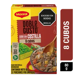 Caldo con Costilla MAGGI Doble Gusto 8 cubos x 80g