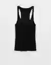 Camiseta Aerie Negro Talla MEDIUM 3751073 American Eagle