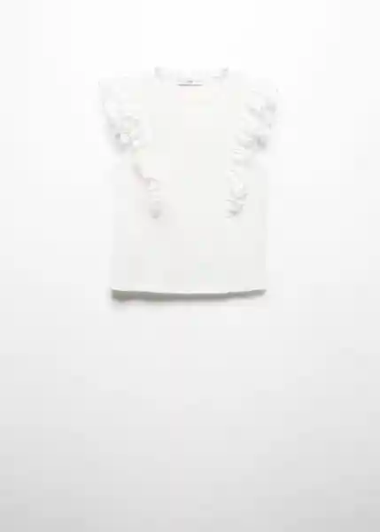 Camiseta Duna Blanco Talla M Mujer Mango