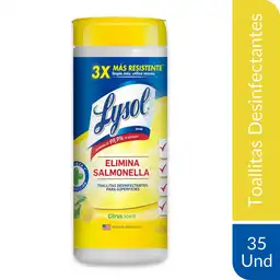 Lysol Toallitas Desinfectantes para Superficies Citrus