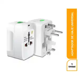 Adaptador de Viaje Universal Con Protección de Sobretensión