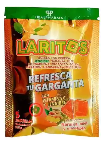 Laritos Dule Para la Garganta Naranja Miel