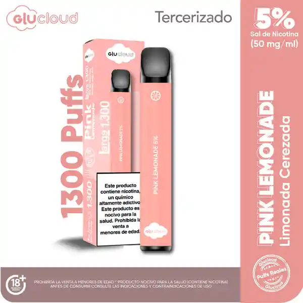 Glucloud Vape Pink Lemonade Large / 1300 Puffs