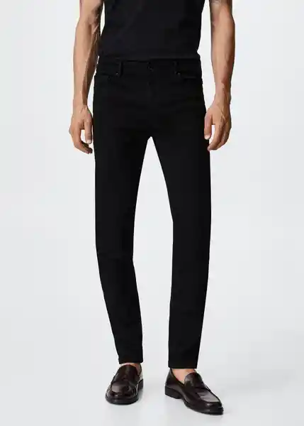 Pantalón Jean Jude Tejano Negro Talla 40 Hombre Mango