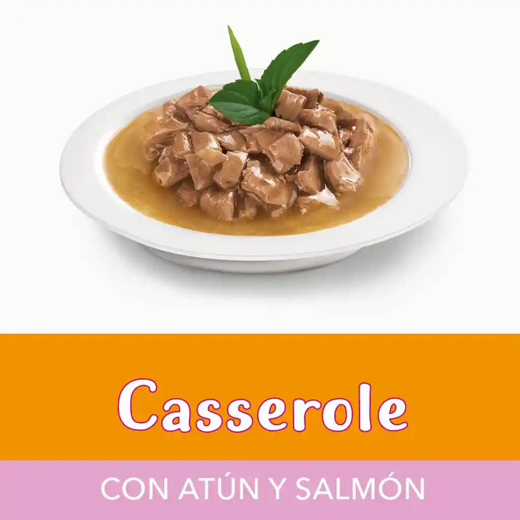 Comida húmeda para gato Purina Fancy Feast Casserole sabor a atún y salmón x 85gr