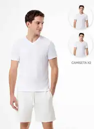 Camisilla Paq. T-shirt Hombre S-blanco900